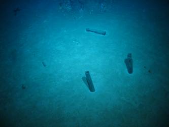 Shell casings on seabed